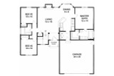 Traditional House Plan - 75897 - 1st Floor Plan