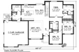 Ranch House Plan - 76020 - 1st Floor Plan