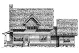 Lodge Style House Plan - Autumn Ridge 76022 - Rear Exterior