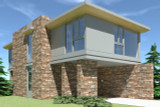 Secondary Image - Contemporary House Plan - Shenandoah 76044 - Rear Exterior