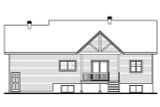 Craftsman House Plan - Nordika 5 76074 - Rear Exterior