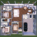 European House Plan - Plan #76216 - Aerial View Floor Plan - Other Floor Plan