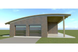 Modern House Plan - Spades 76227 - Left Exterior
