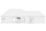 Secondary Image - Craftsman House Plan - Hidden Creek 76242 - Rear Exterior