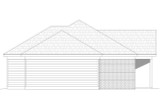 Craftsman House Plan - Hidden Creek 76242 - Left Exterior