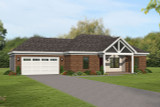 Craftsman House Plan - Hidden Creek 76242 - Front Exterior