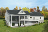 Secondary Image - Farmhouse House Plan - Davis Farmhouse 76370 - Rear Exterior