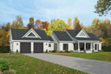 Farmhouse House Plan - Davis Farmhouse 76370 - Front Exterior