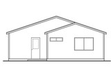 Secondary Image - Ranch House Plan - Greer 76470 - Rear Exterior