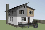 Modern House Plan - 76548 - Rear Exterior