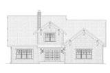 Cape Cod House Plan - Lovett 76584 - Rear Exterior