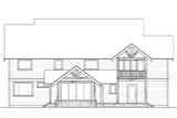 Lodge Style House Plan - Riverbank 76709 - Rear Exterior