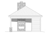 Traditional House Plan - Driftwood Poolhouse 76849 - Right Exterior