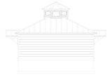 Farmhouse House Plan - Marta 76865 - Rear Exterior