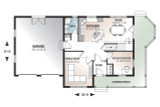 Farmhouse House Plan - Oakville 76956 - 1st Floor Plan