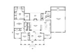 Colonial House Plan - 77090 - 1st Floor Plan