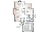 Modern House Plan - Grandmont 77141 - 1st Floor Plan