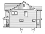 Craftsman House Plan - Woodstone 77269 - Right Exterior