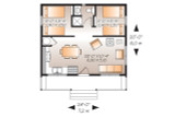 Cottage House Plan - Great Escape 77337 - 1st Floor Plan