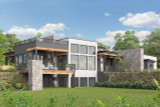 Secondary Image - Contemporary House Plan - Clearwater 77503 - Front Exterior