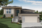 Prairie House Plan - Bingen 77531 - Front Exterior