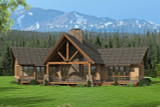 Lodge Style House Plan - Storms Mountain 77765 - Rear Exterior