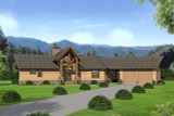 Lodge Style House Plan - Storms Mountain 77765 - Front Exterior