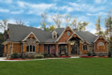 Ranch House Plan - Amicalola Cottage Hip 77913 - Front Exterior