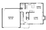Traditional House Plan - 78022 - 1st Floor Plan