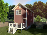 Cottage House Plan - 78126 - Rear Exterior
