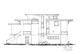 Contemporary House Plan - Highlands 78221 - Right Exterior