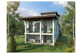 Secondary Image - Contemporary House Plan - Highlands 78221 - Rear Exterior