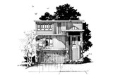 Contemporary House Plan - Highlands 78221 - Front Exterior