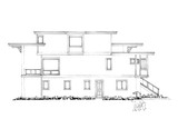 Contemporary House Plan - Highlands 78221 - Left Exterior