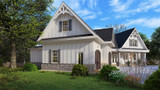 Craftsman House Plan - Chestnut Falls Cottage 78321 - Left Exterior