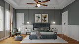 Craftsman House Plan - Chestnut Falls Cottage 78321 - Master Bedroom
