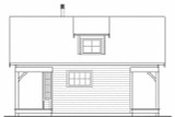 Cottage House Plan - Guest Cottage 78401 - Rear Exterior