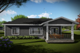 Secondary Image - Modern House Plan - 78409 - Rear Exterior