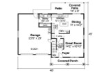Craftsman House Plan - Elkridge 78822 - 1st Floor Plan