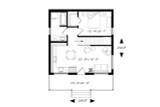 Cottage House Plan - Great Escape 2 79021 - 1st Floor Plan
