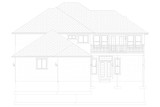 Contemporary House Plan - Sorensen 78971 - Rear Exterior