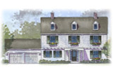 Colonial House Plan - Rexford 79053 - Front Exterior