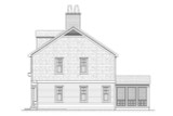 Colonial House Plan - Rexford 79053 - Right Exterior