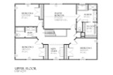 Secondary Image - Colonial House Plan - Rexford 79053 - 2nd Floor Plan