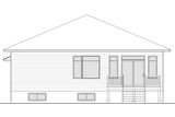 Secondary Image - Contemporary House Plan - Urbania 2 79064 - Rear Exterior