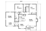Ranch House Plan - 79415 - 1st Floor Plan