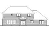 European House Plan - Sausalito 79845 - Rear Exterior