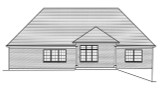 Secondary Image - Traditional House Plan - Talbot II 80142 - Rear Exterior