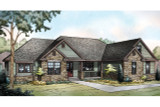 Ranch House Plan - Manor Heart 80138 - Exterior