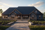 Secondary Image - Ranch House Plan - Manor Heart 80138 - Exterior
